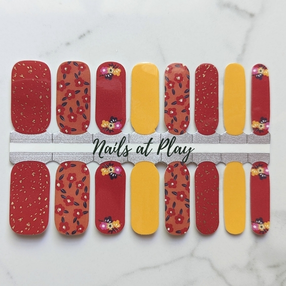5 for $15 Nail Wraps- Flower Girl - Picture 1 of 3